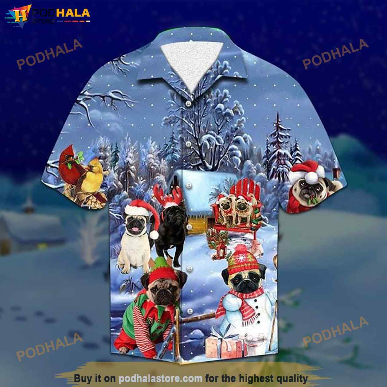 Pug-Dog-Merry-Christmas-Print-Funny-Hawaiian-Shirt.jpg