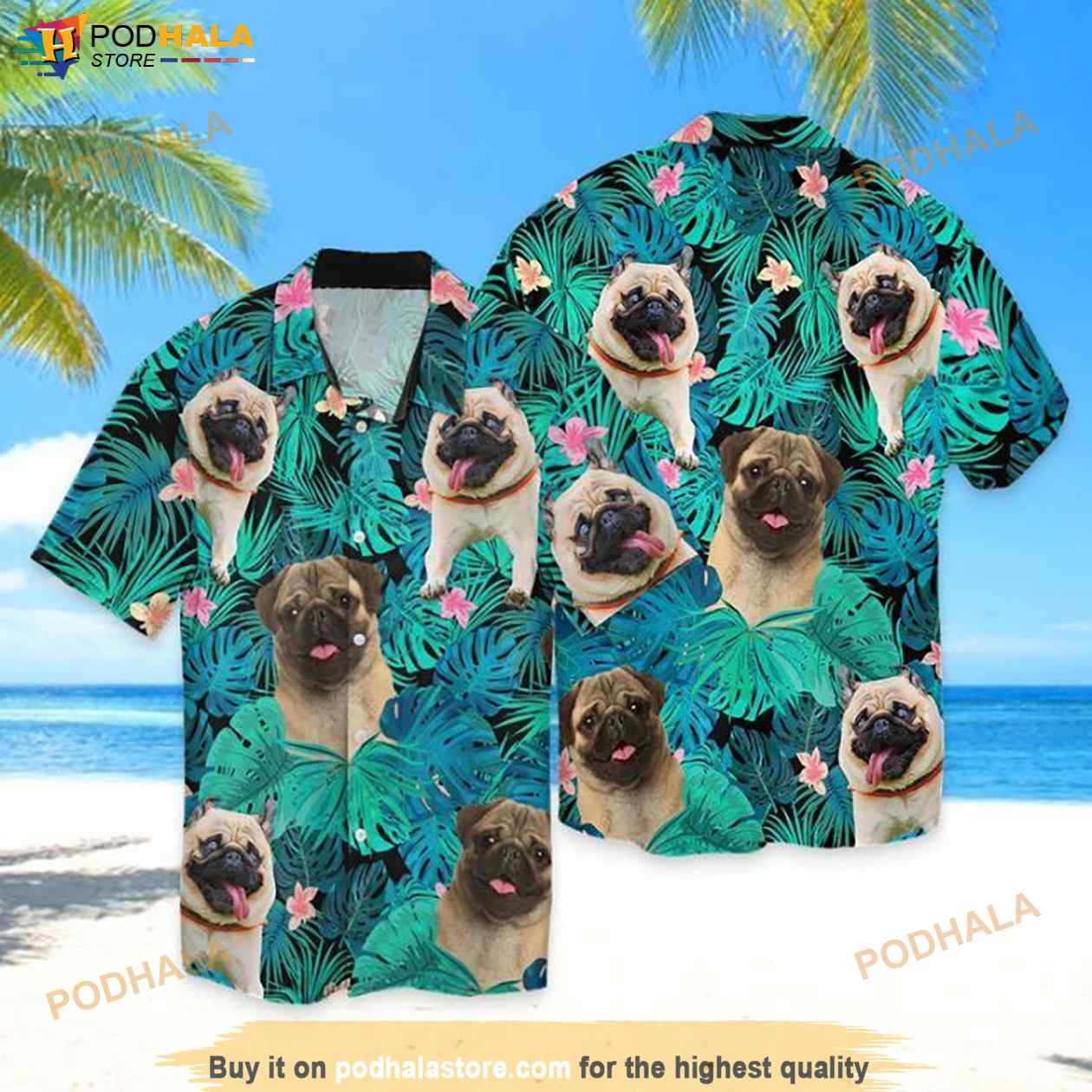 Pug-Dog-Tropical-Funny-Hawaiian-Shirt-Aloha-Shirt.jpg