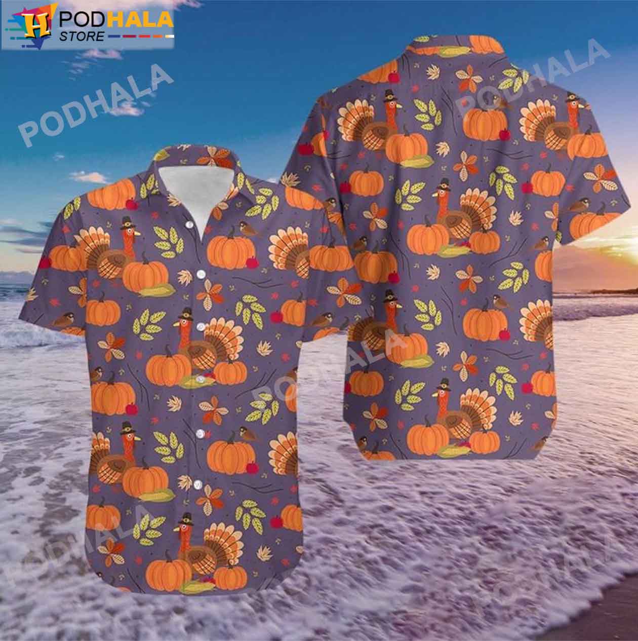 Pumpkin-Turkey-Thanksgiving-Orange-Purple-Hawaiian-Shirt-1.jpg