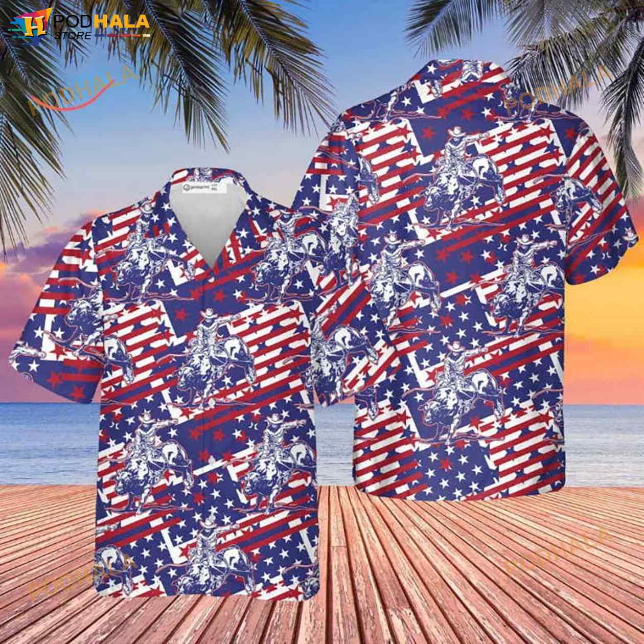 Rodeo-Bull-Rider-Patriotic-American-Flag-3D-Funny-Hawaiian-Shirt.jpg