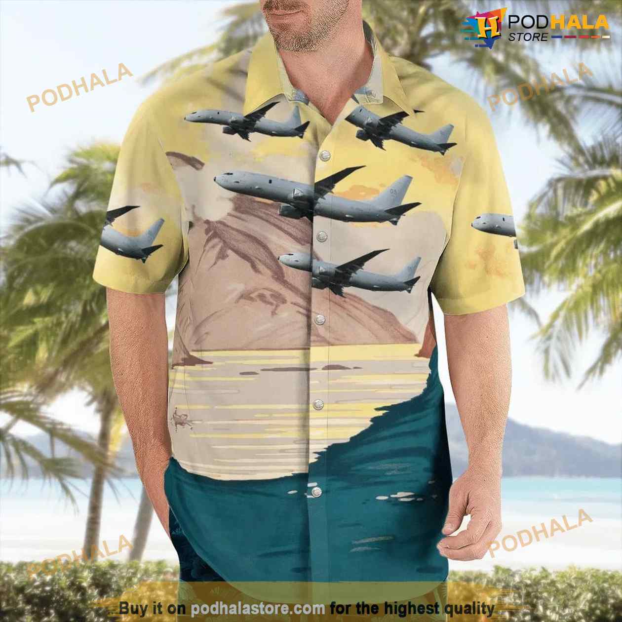 Royal-Air-Force-Boeing-P-8a-Poseidon-Mra-Mk1-737-800a-Button-Up-Hawaiian-Shirt-1.jpg