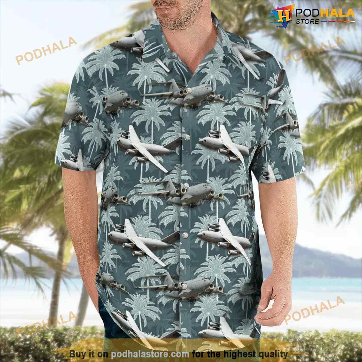 Royal Australian Air Force Boeing C-17A Globemaster III Hawaiian Shirt Man