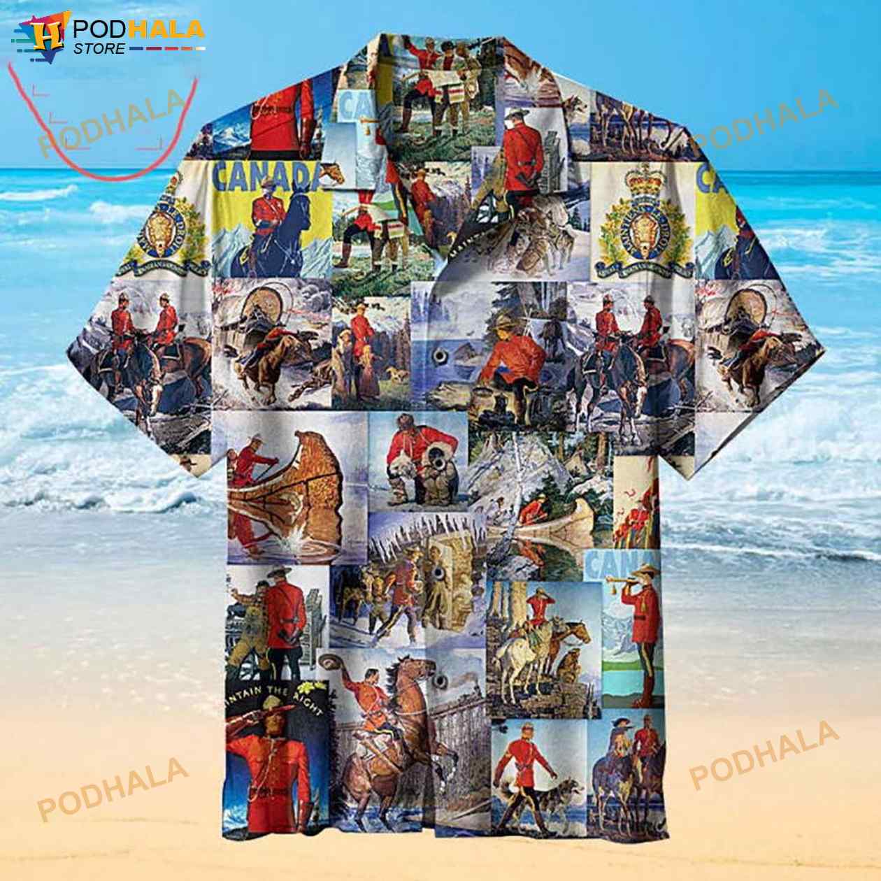 Royal-Canadian-Mounted-Police-Collage-3D-Funny-Hawaiian-Shirt.jpg