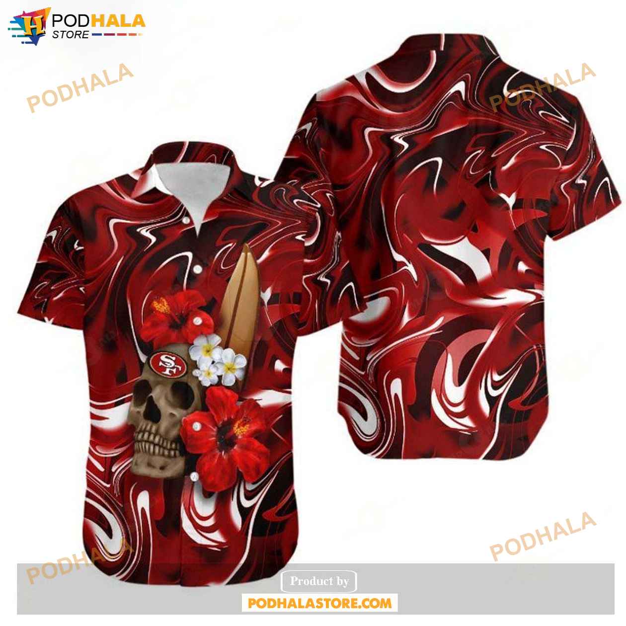 San-Francisco-49ers-Skull-And-Hibiscus-Flower-NFL-Gift-For-Fan-Hawaii.jpg