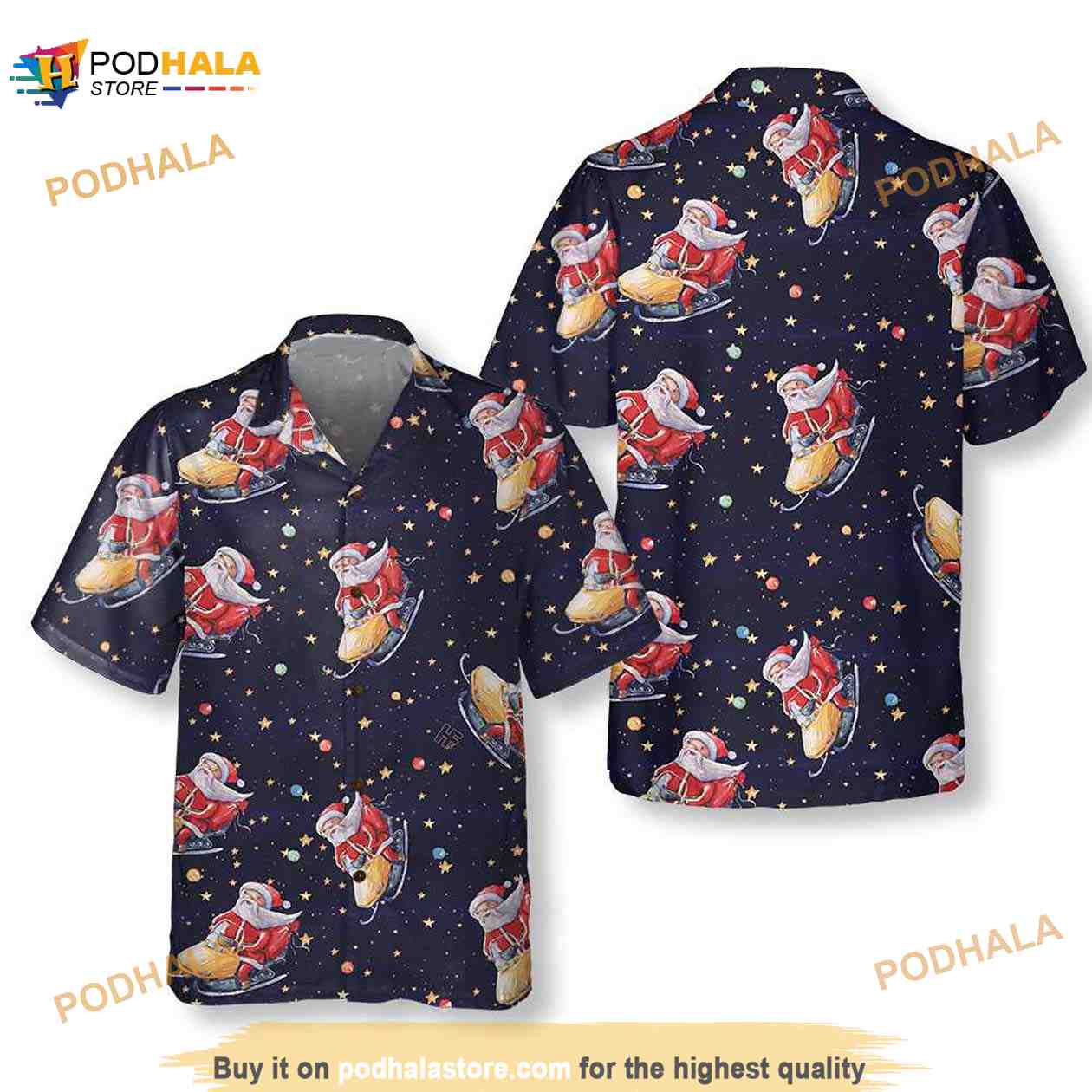 Santa-Claus-Riding-Snowmobile-Christmas-Hawaiian-Shirt.jpg