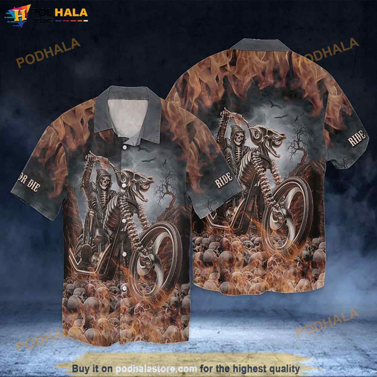 Skull-And-Biker-Ride-Or-Die-Gift-Hawaiian-Shirt.jpg