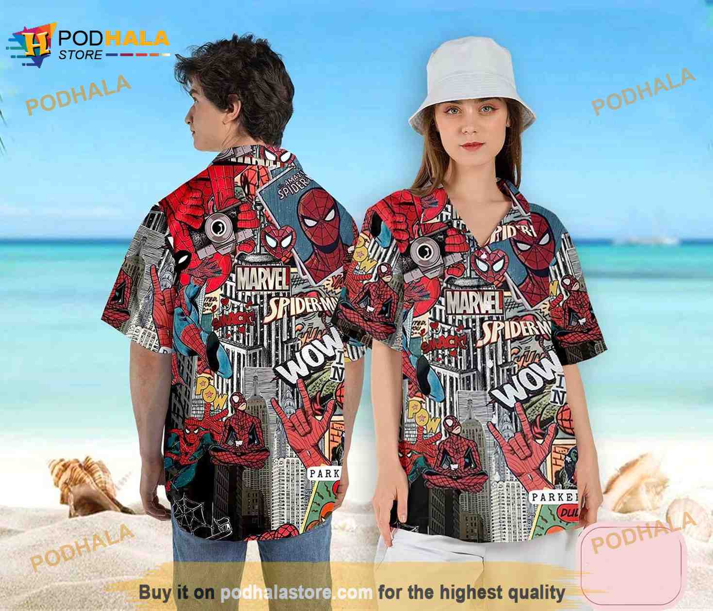 Spiderman-Hawaiian-Shirt-Vintage-Spiderman-Button-Up-Shirt-Avengers-Hawaiian-Shirt.jpg