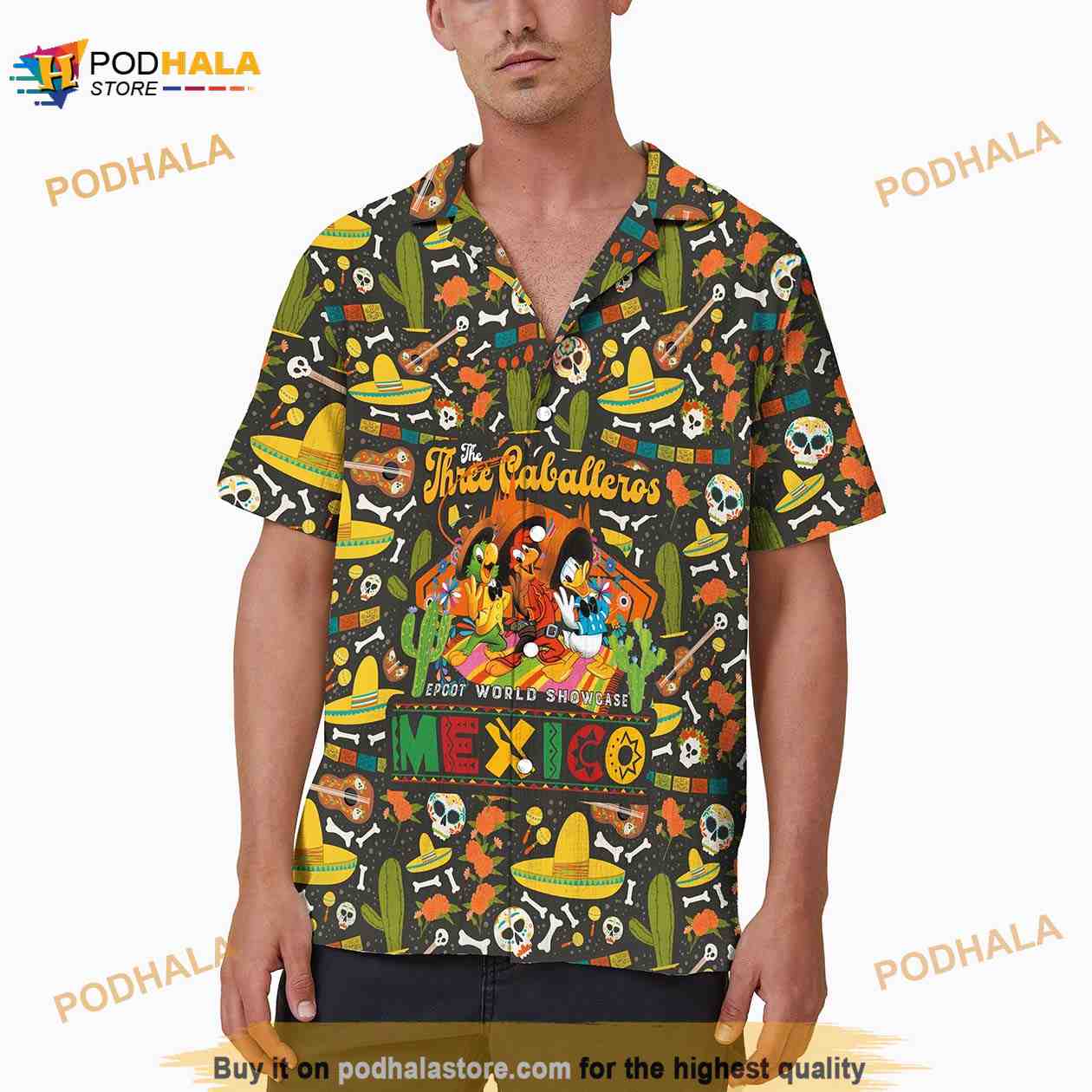 Three-Caballeros-Mexico-Pavilion-Vintage-Hawaiian-Shirt-Epcot-World-Showcase-Donal-Duck-Hawaii-Shirt.jpg