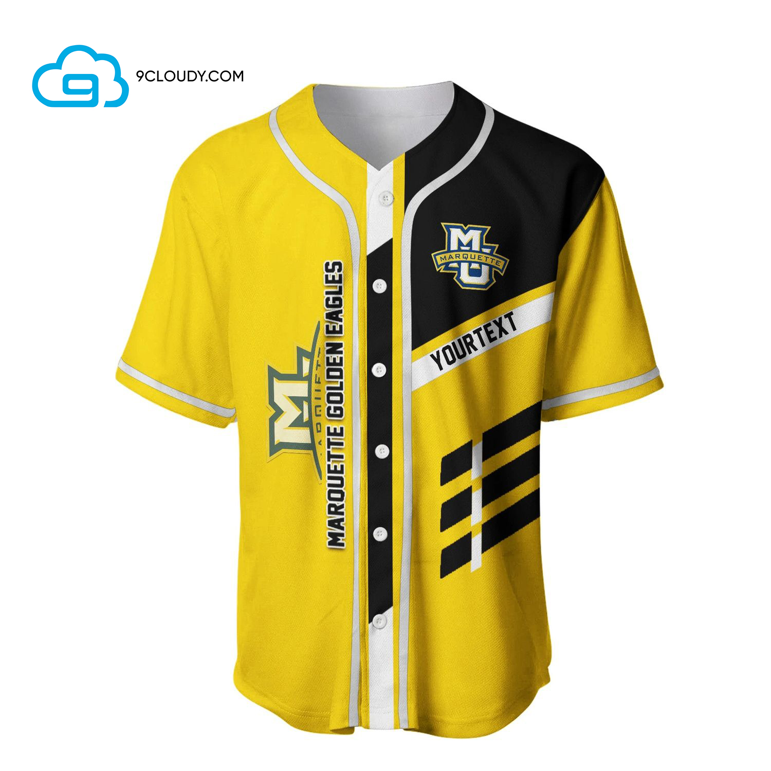 Marquette Golden Eagles Full Printing Baseball Jersey - Sport Style Text - NCAA