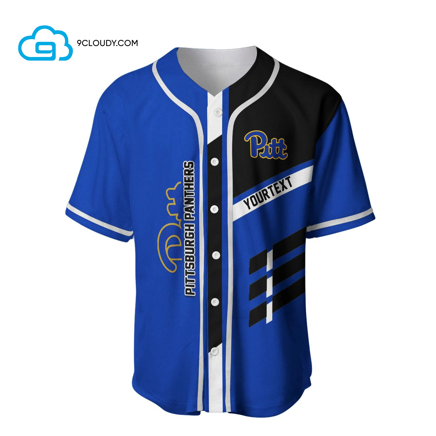 Pittsburgh Panthers Full Printing Baseball Jersey - Sport Style Text - NCAA