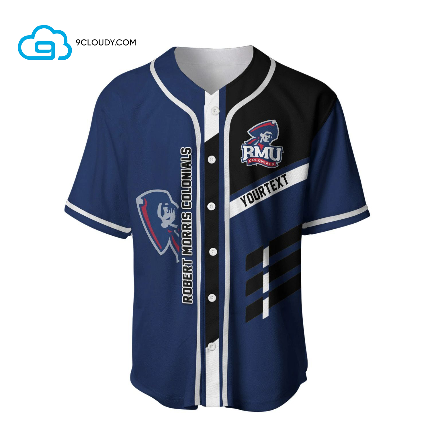 Robert Morris Colonials Full Printing Baseball Jersey - Sport Style Text - NCAA