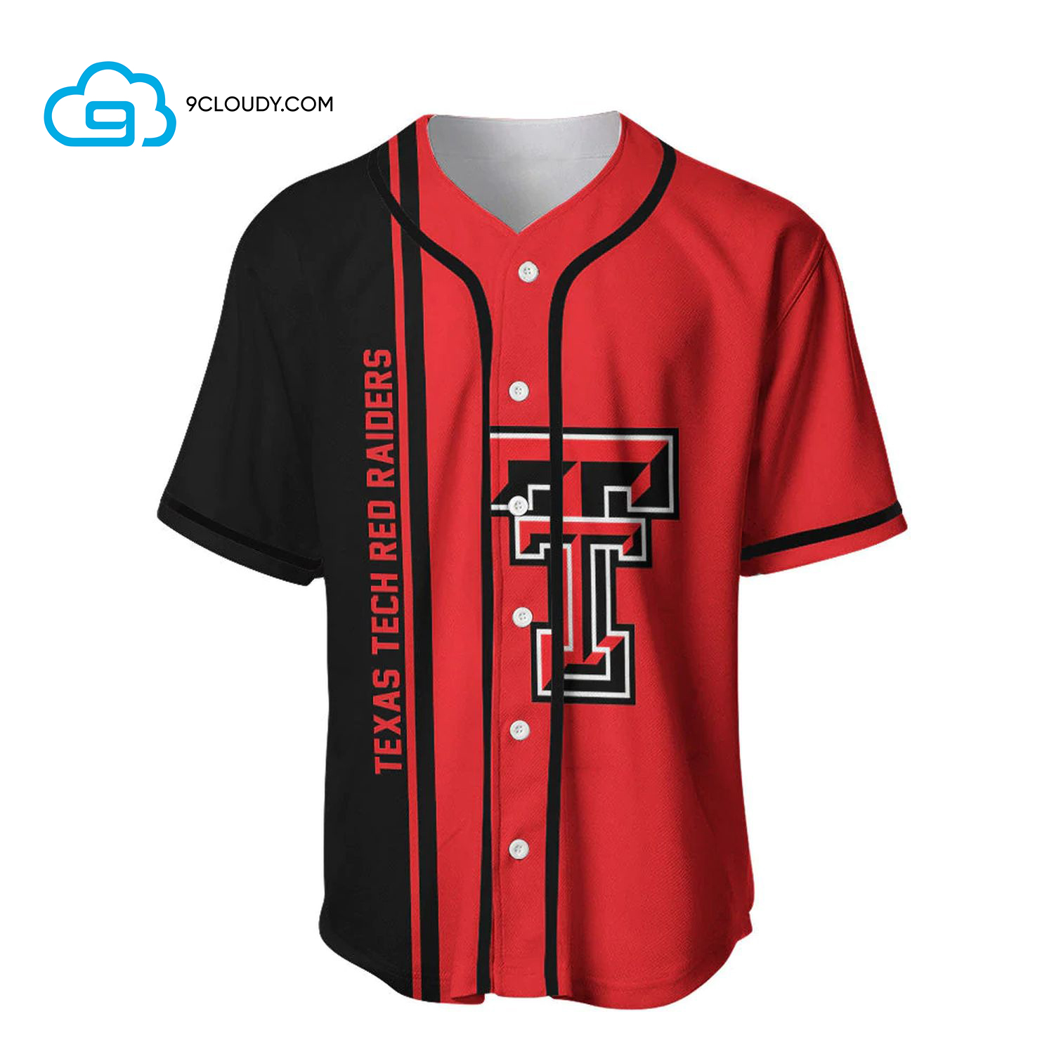 Texas Tech Red Raiders Full Printing Baseball Jersey